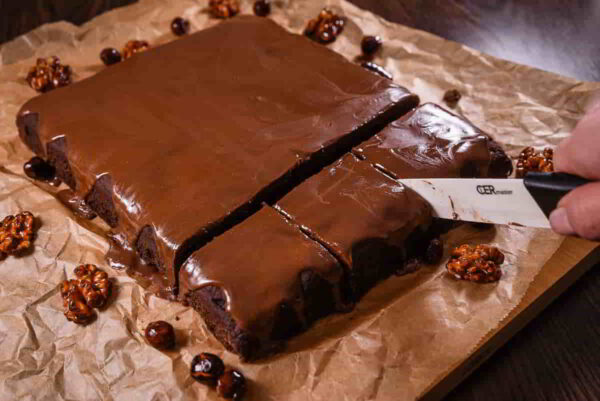 Brownies s ganache z mléčné čokolády